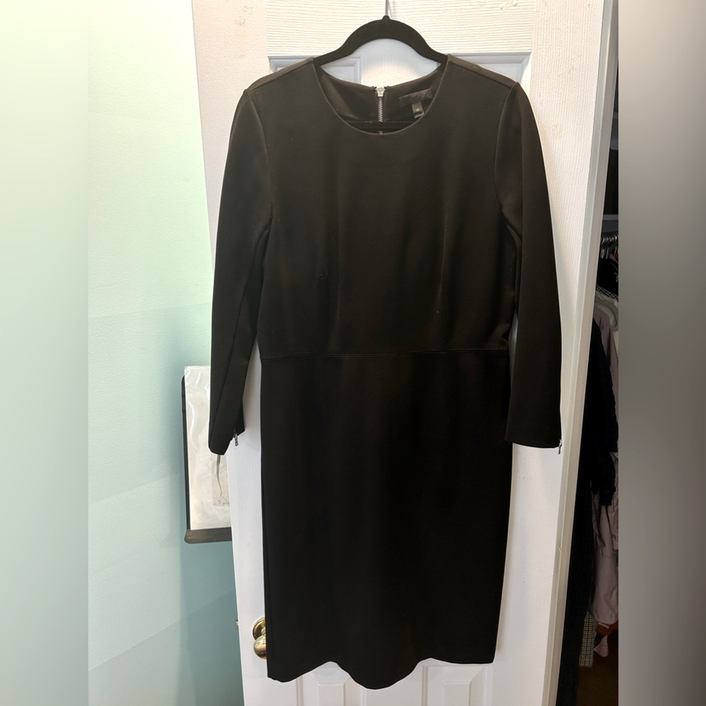 JCrew Ponte Knit size 14 black dress, LBD